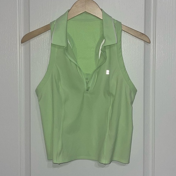 Sweaty Betty Mint Green Zip-Up Top Power Tennis
Tank Top Matcha Green Medium - Picture 7 of 8